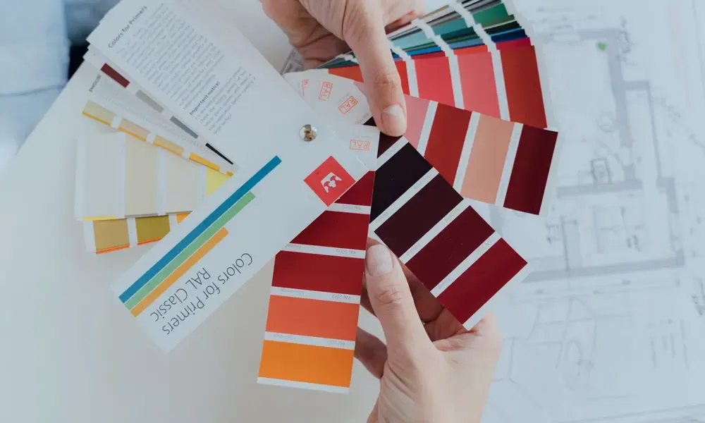 ตัวอย่างชุดสีสำหรับงานออกแบบ